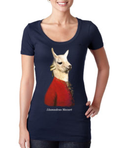  llamadeus scoop women's t-shirt