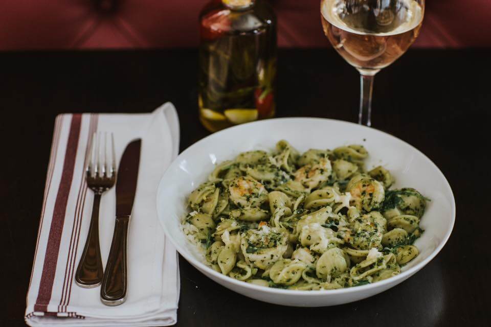 Centrale's pesto pasta dish is to die for.