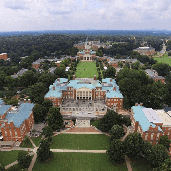 wake forest university most beautiful campuses