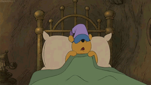 Winnie the Pooh going to sleep gif