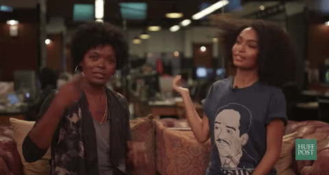 Yara Shahidi and her mother hair flip when teaching you how to care for natural hair in college