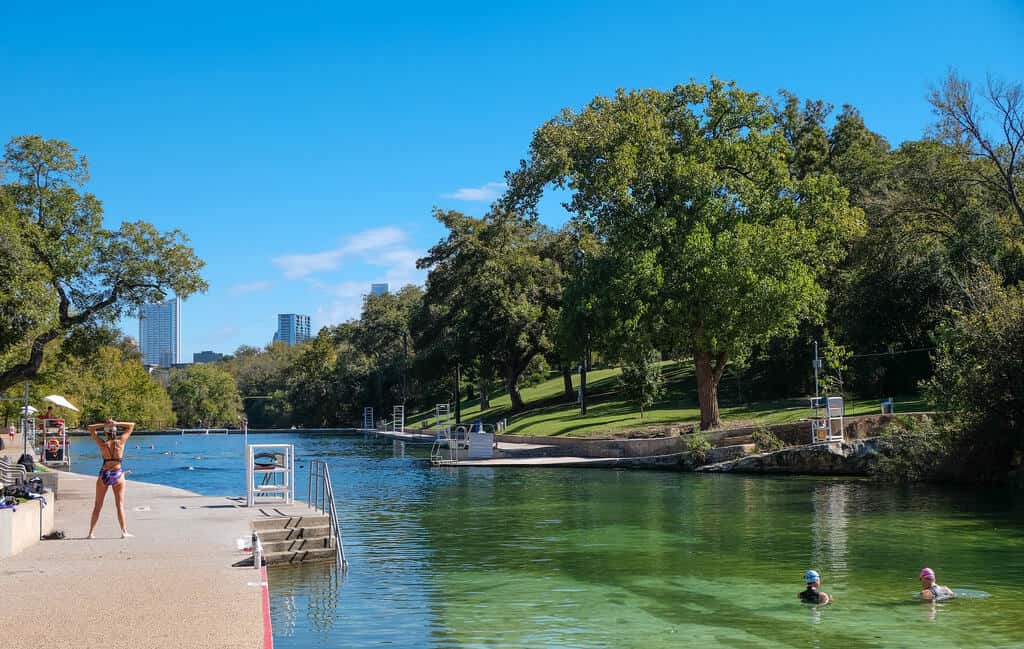 barton springs pool free fun in austin