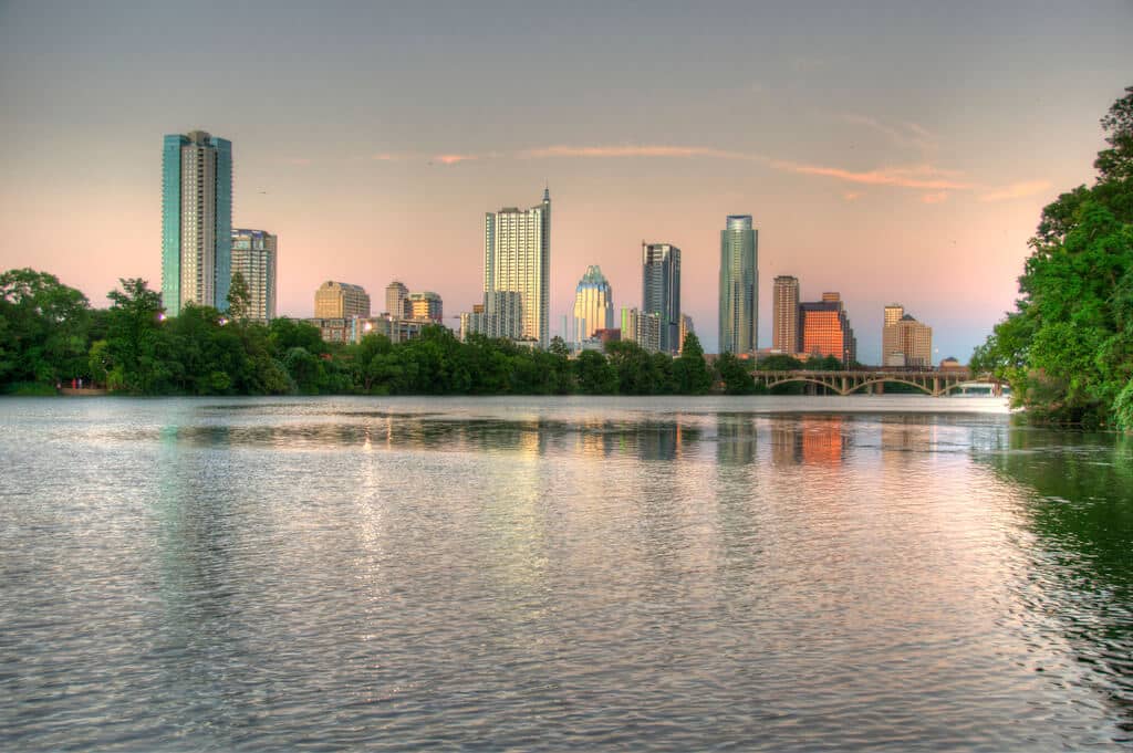 Free things to do in Austin include Lady Bird Lake.