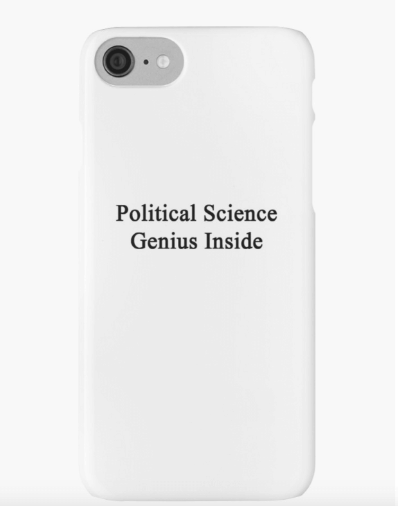 poli sci iPhone case