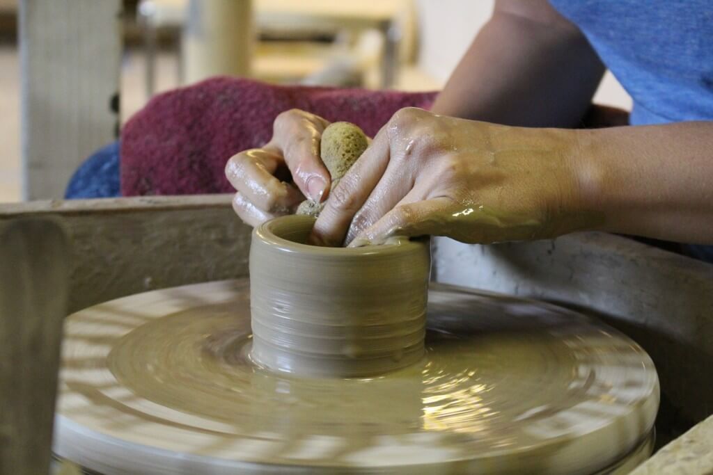 Making pottery