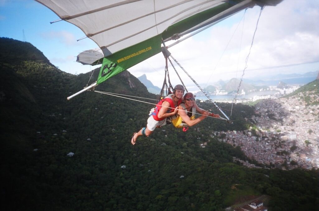 Tandem Hang Gliding valentines for best friends