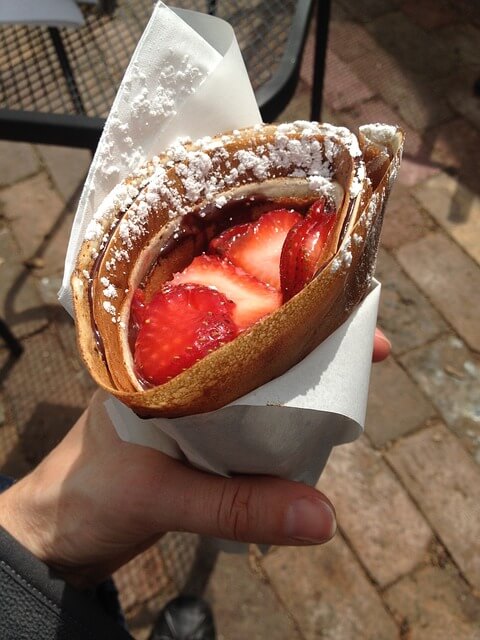 Nutella Strawberry Crepe