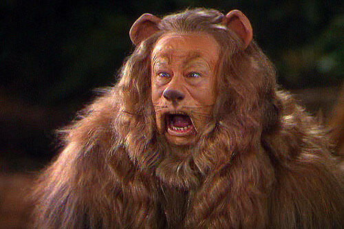 cowardly lion acting