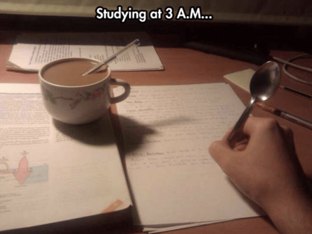 finals week memes 3 a.m. studying