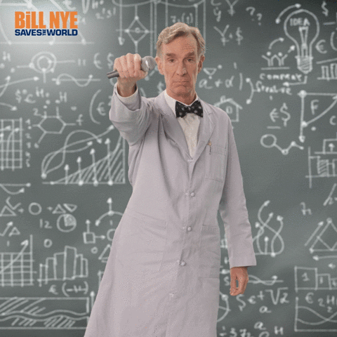 Bill Nye mic drop