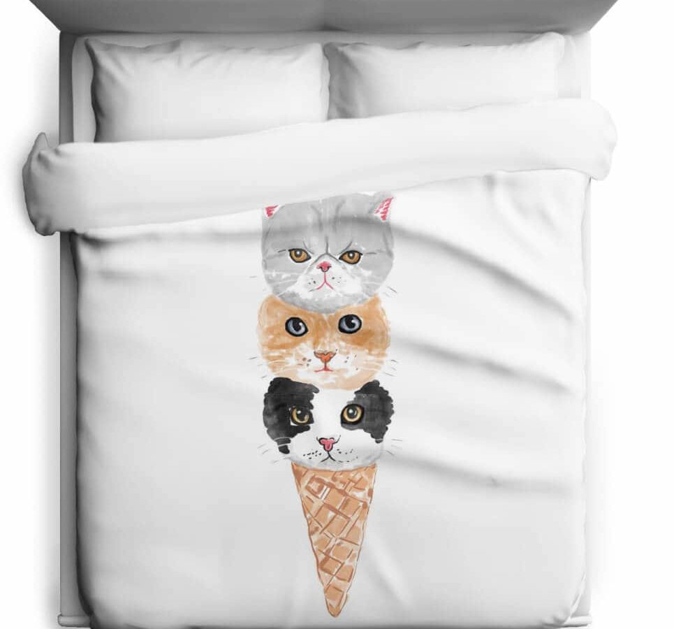 kitty cone duvet