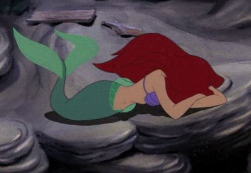 the little mermaid crying