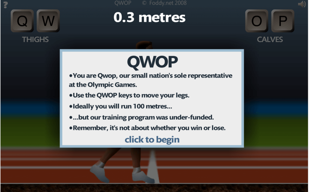 Screenshot via QWOP