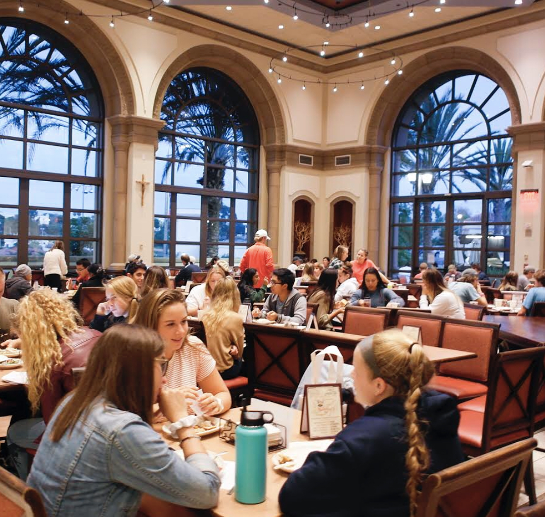 where to meet girls dining hall