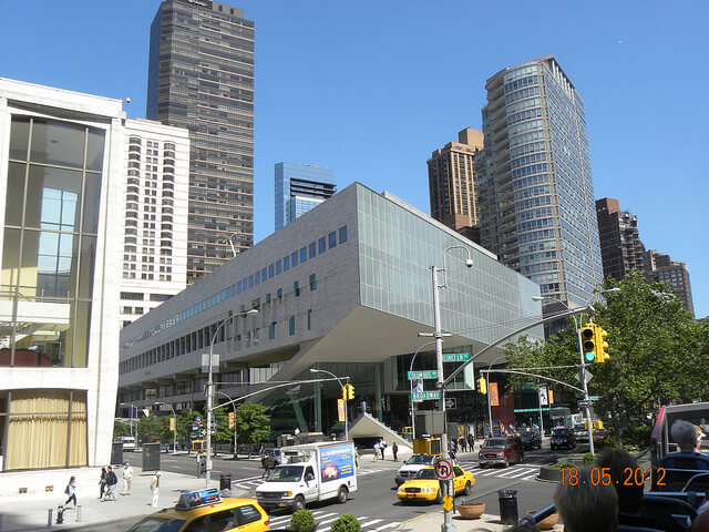 the outside of Juilliard school of music