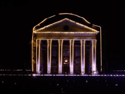 One of the can't miss events at UVA is the lighting of the lawn.