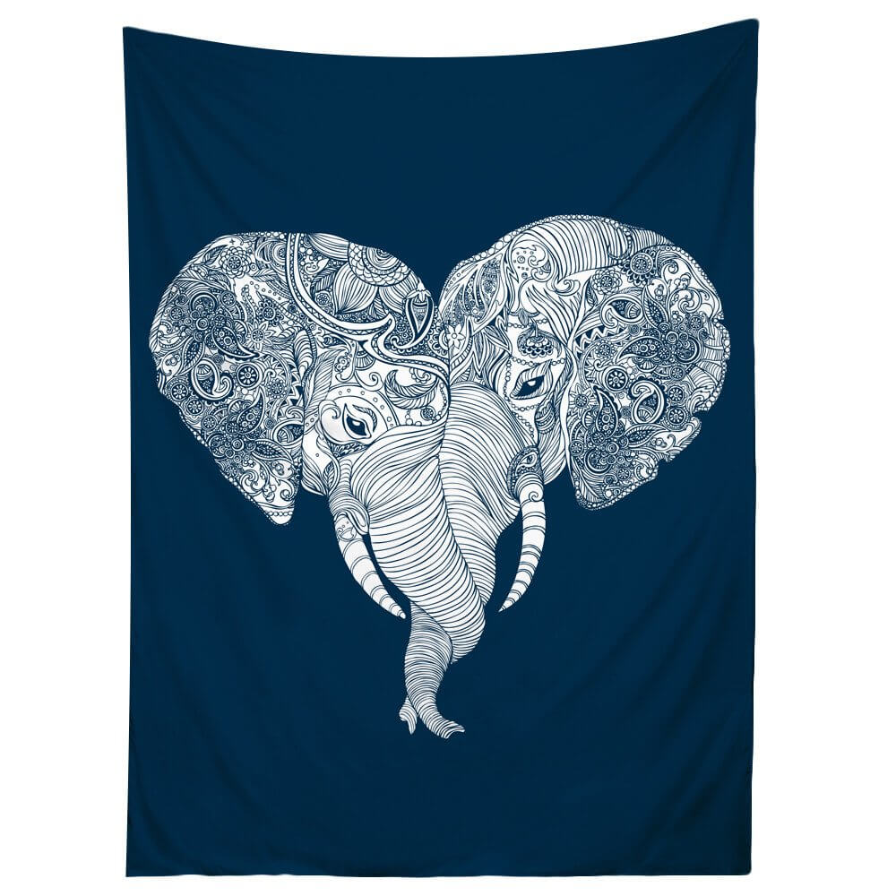 punch trunk love elephant tapestry gift for your girlfriend