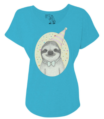 party sloth tee