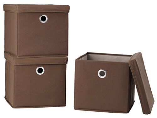 Storagemaniac Canvas Storage Box With Lid Folding Lidded Storagemaniac Canvas Storage Box