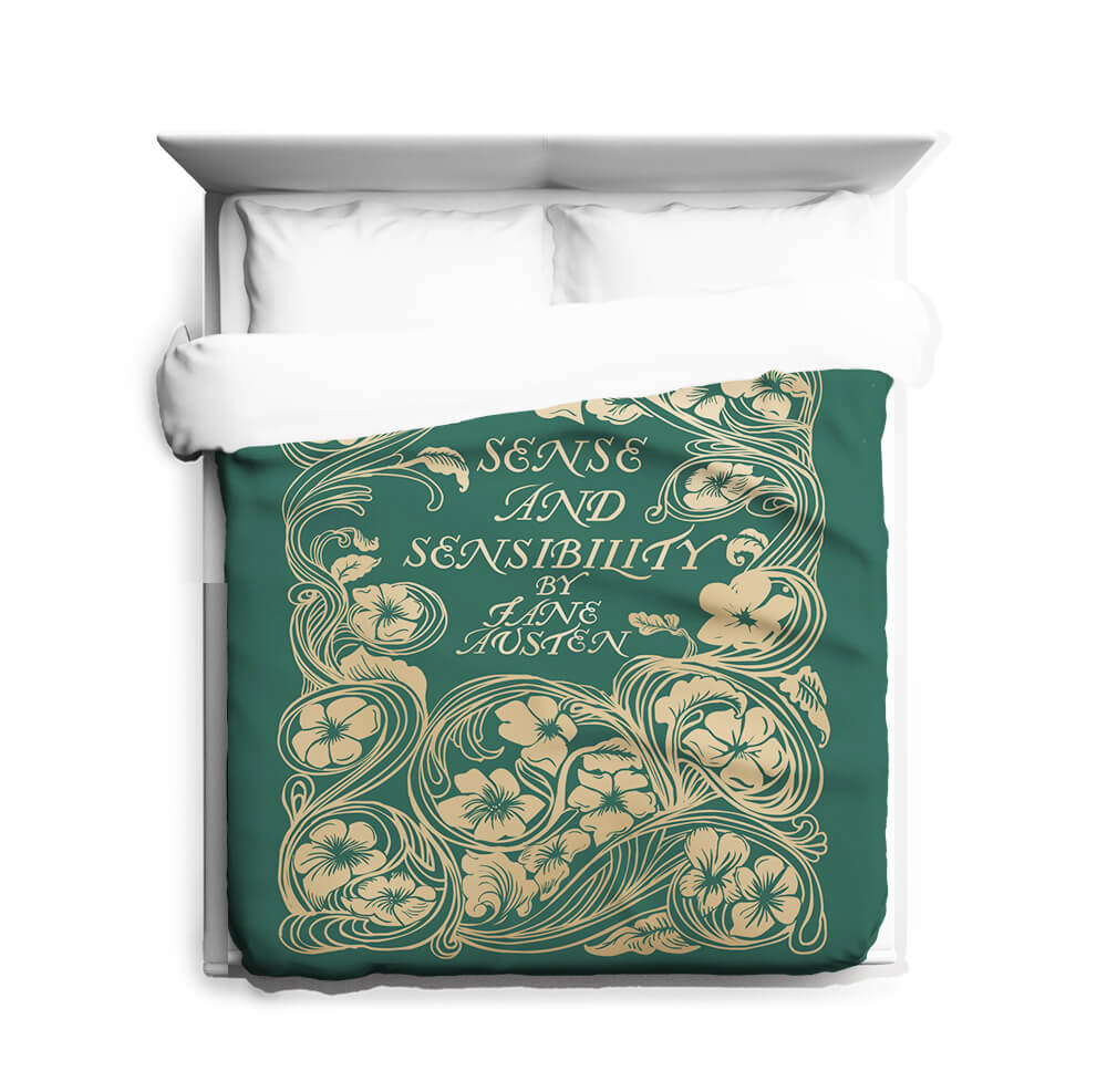 sense & sensibility duvet mockup