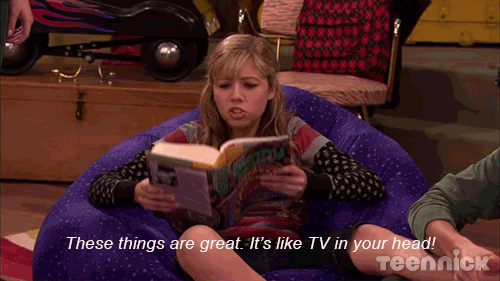 sam icarly reading book