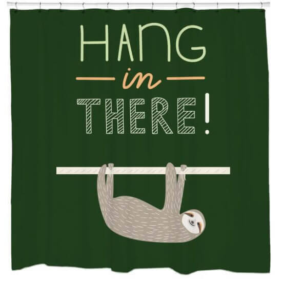 hang in there shower curtain gift for your girlfriend