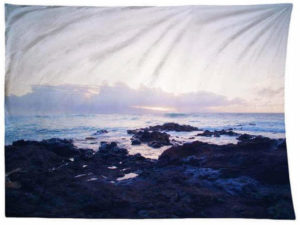 ocean sunset tapestry