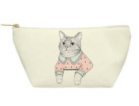 Cat lady pouch gift for your girlfriend