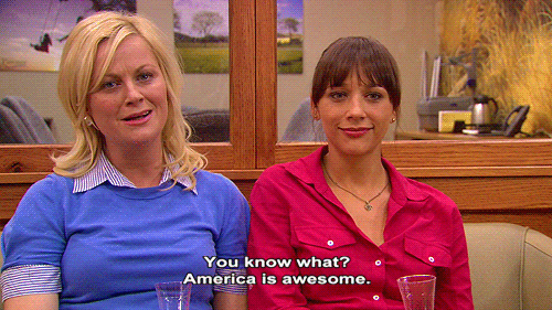 Leslie Knope says America is awesome