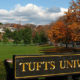 Tufts University sign