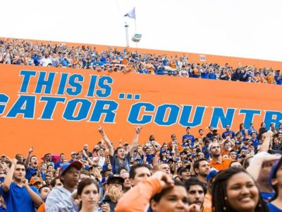 freshman love going to UF football games in ben hill griffin stadium