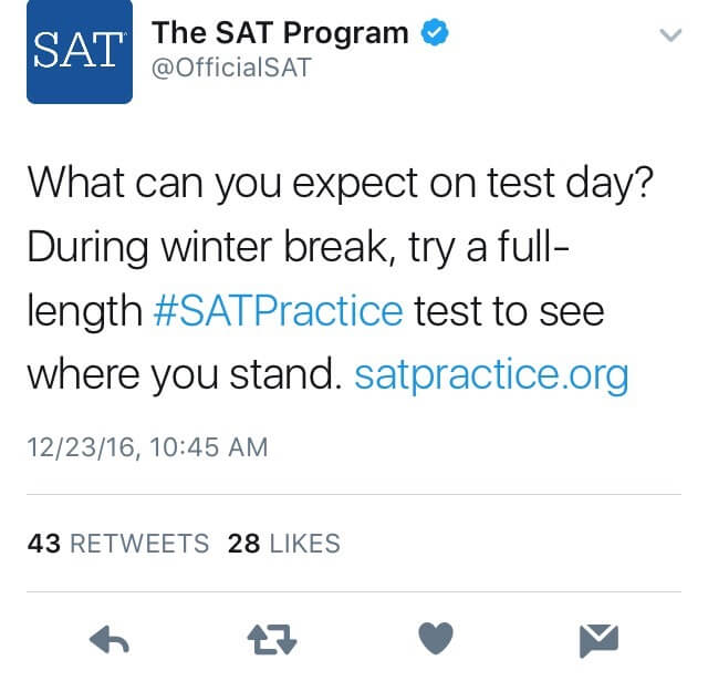 SAT program twitter