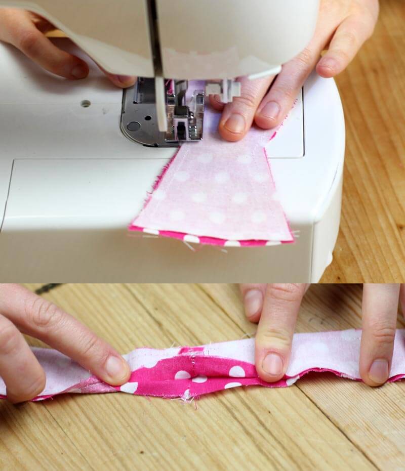 sewing a bow tie for your hipster friend