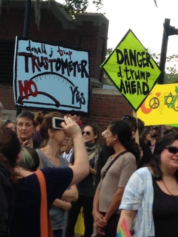 More cool signs from the Womens' Lib Freedom from Fear March in Gainesville, Florida.