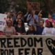 Freedom from Fear march in Gainesville, Florida protests President-elect Trump.