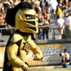 The UCF mascot, Knightro, at a football game