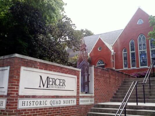 Mercer University quad is great even in the winter.