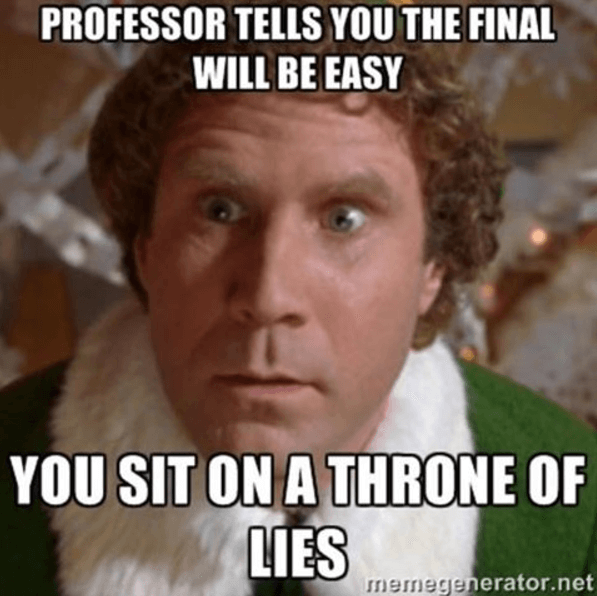 Professors sit on a throne of lies