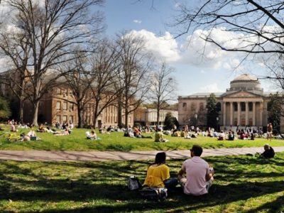 University of North Carolina Chapel Hill students on campus