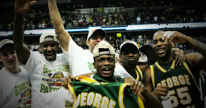 The mens basketball team of george mason during the final four run