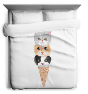 kitty cone duvet cover gift for girlfriend college shopping list