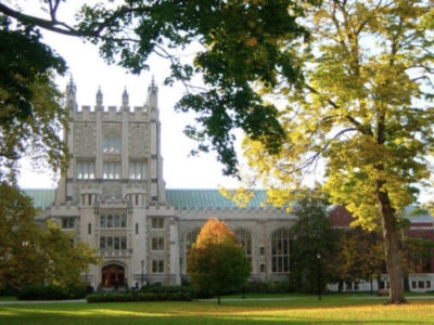 On campus building at Vassar College