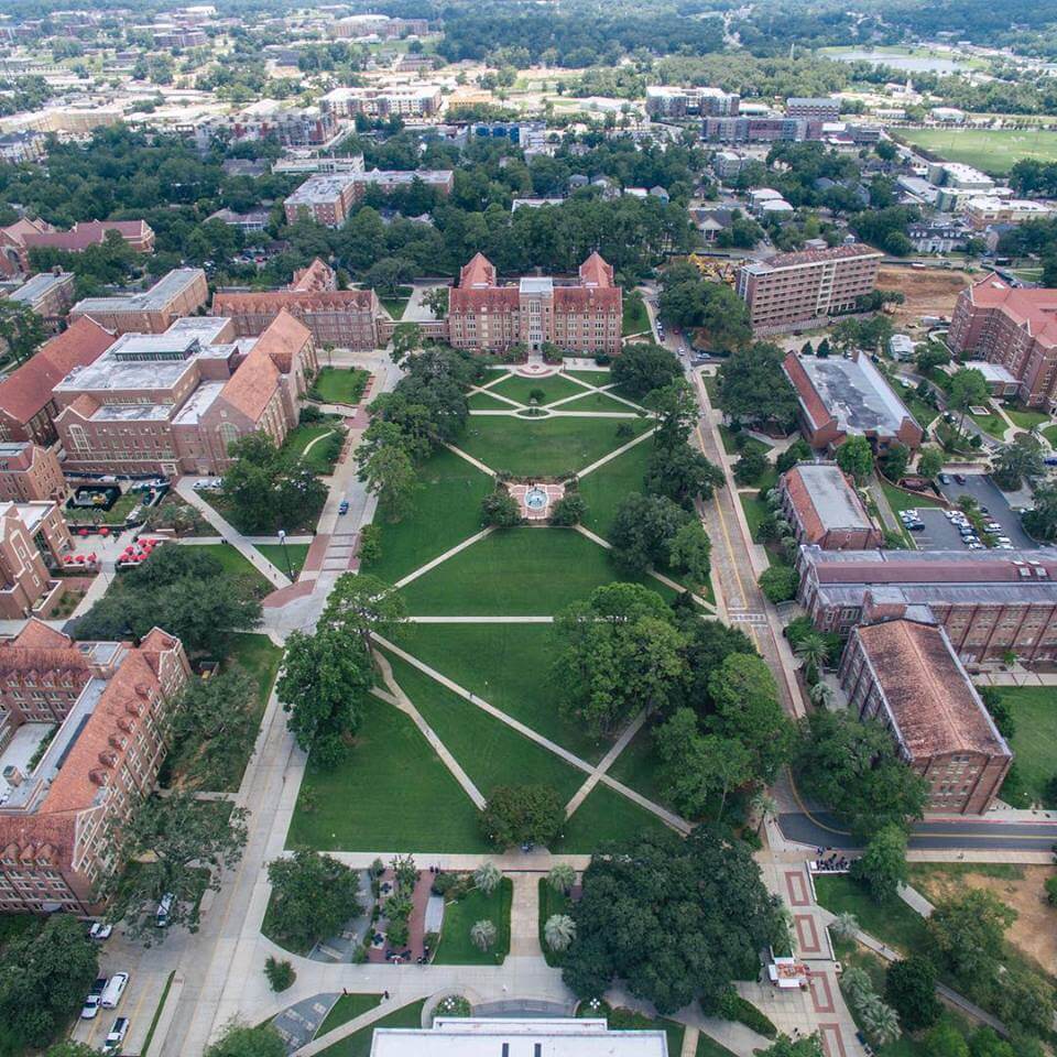 An overhead view of FSU's campus is so breathtaking.