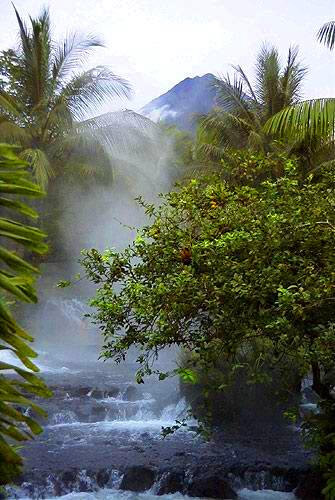 After a day of Costa Rican adventures, warm up in the Tabacon Hot Springs.