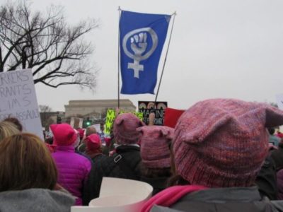 Stills from the Women's March on Washington.