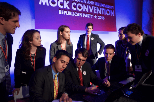 Mock Convention is really cool at Washington and Lee University.