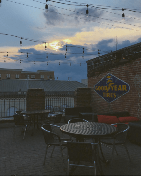 The Brothers' patio is a great place to rest.