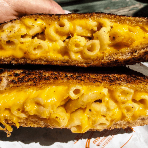 This macaroni and grilled cheese is to die for.