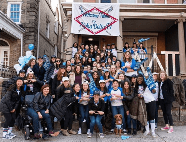 UPenn's ADPi welcomes home new members.