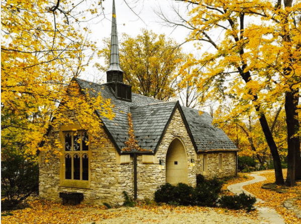 Take your Hoosier take to Beck Chapel and steal a kiss.